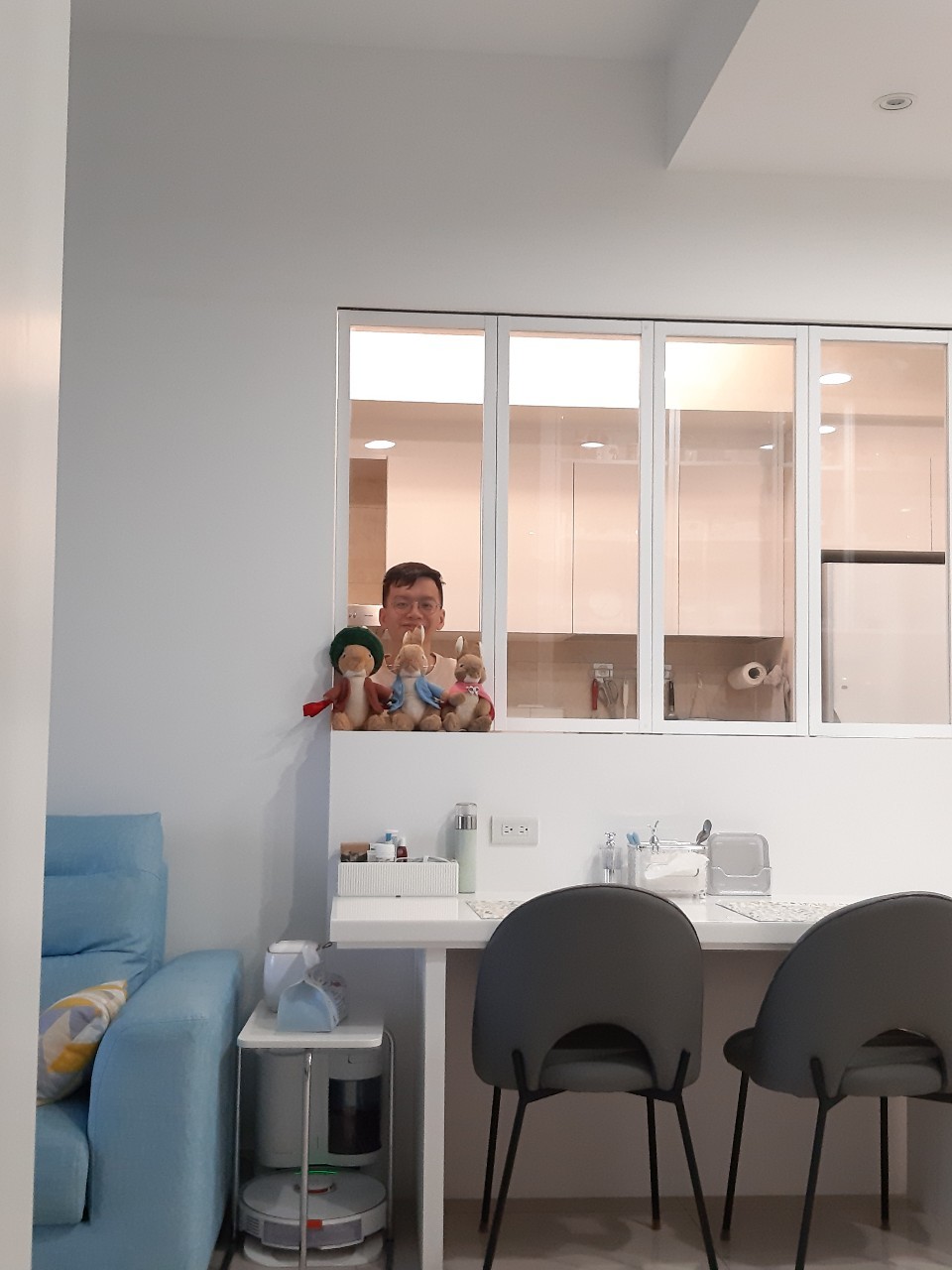 小均接我，胖達家洗瀏海，蹭胖達煮飯好好吃，叔叔回家一起吃飯，看劇聊天