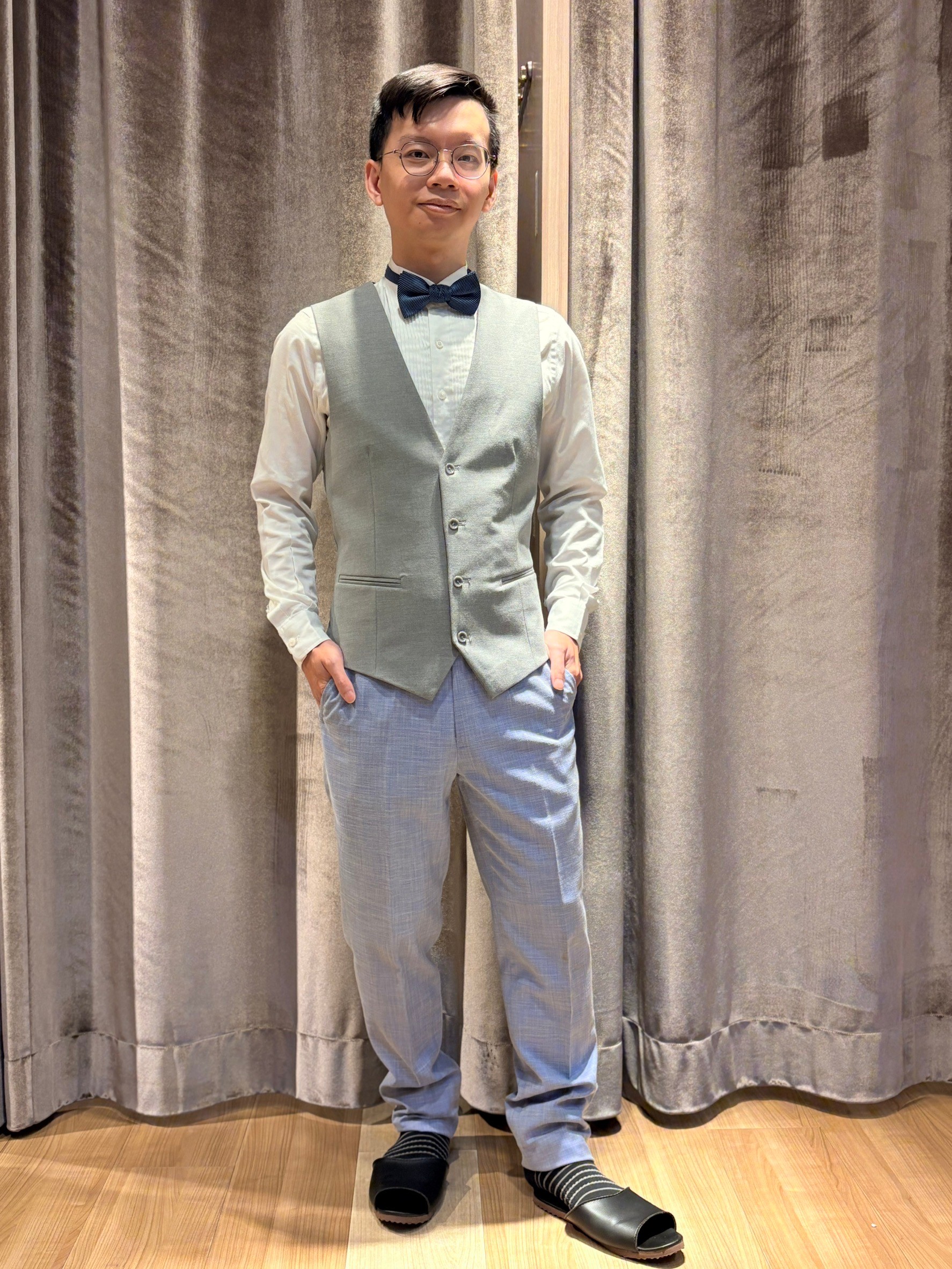 小均試穿西裝好帥氣，看得好爽