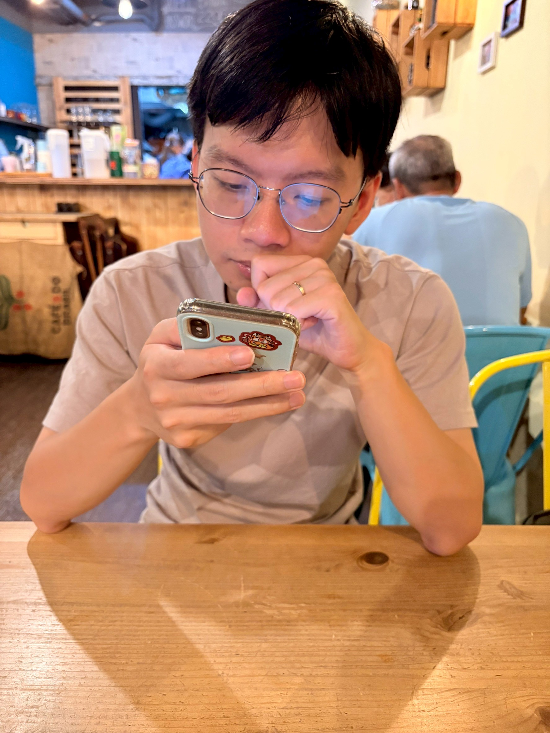 跟小均一起去吃享受食光.點了明太子好快樂