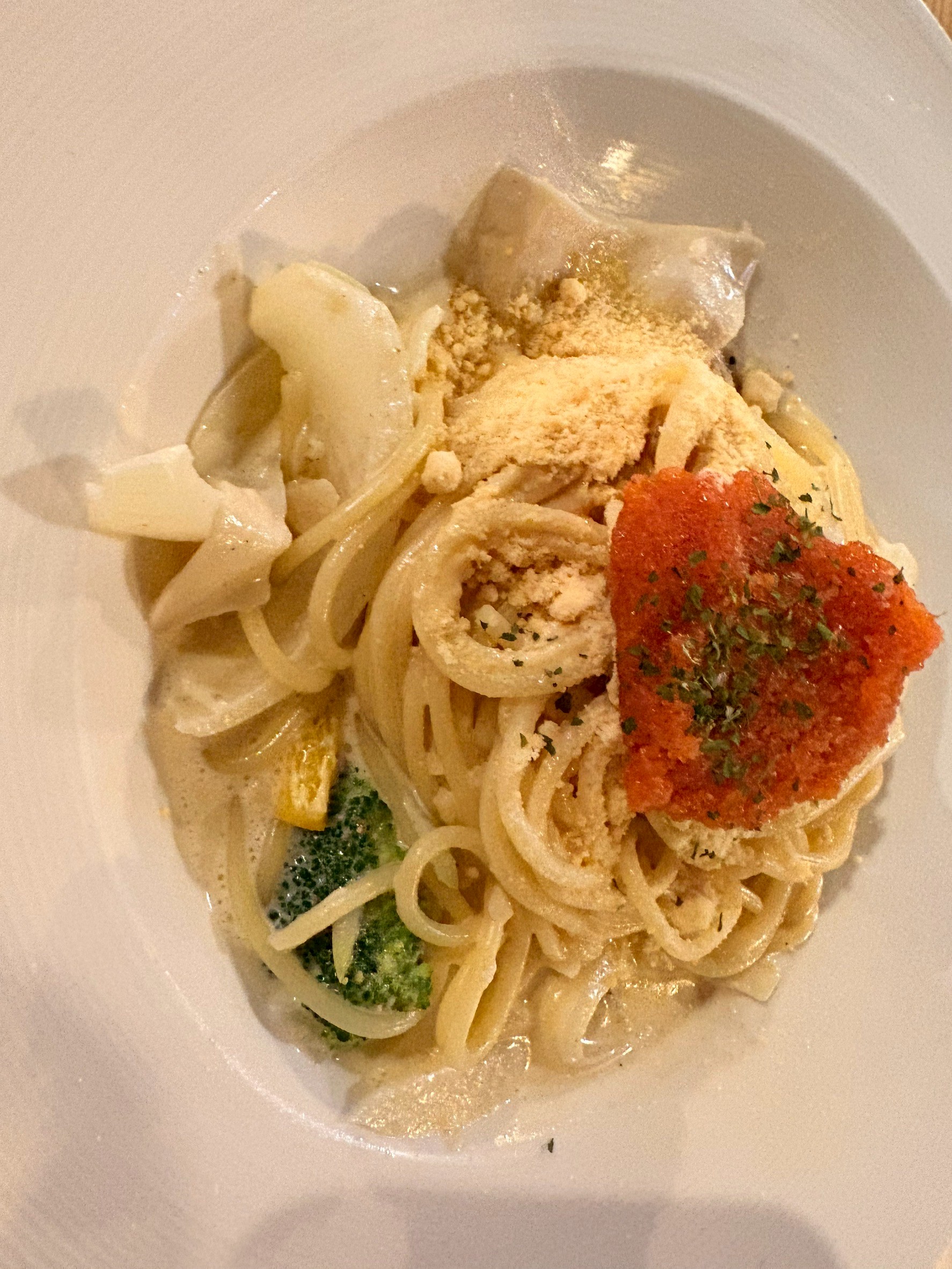 跟小均一起去吃享受食光.點了明太子好快樂