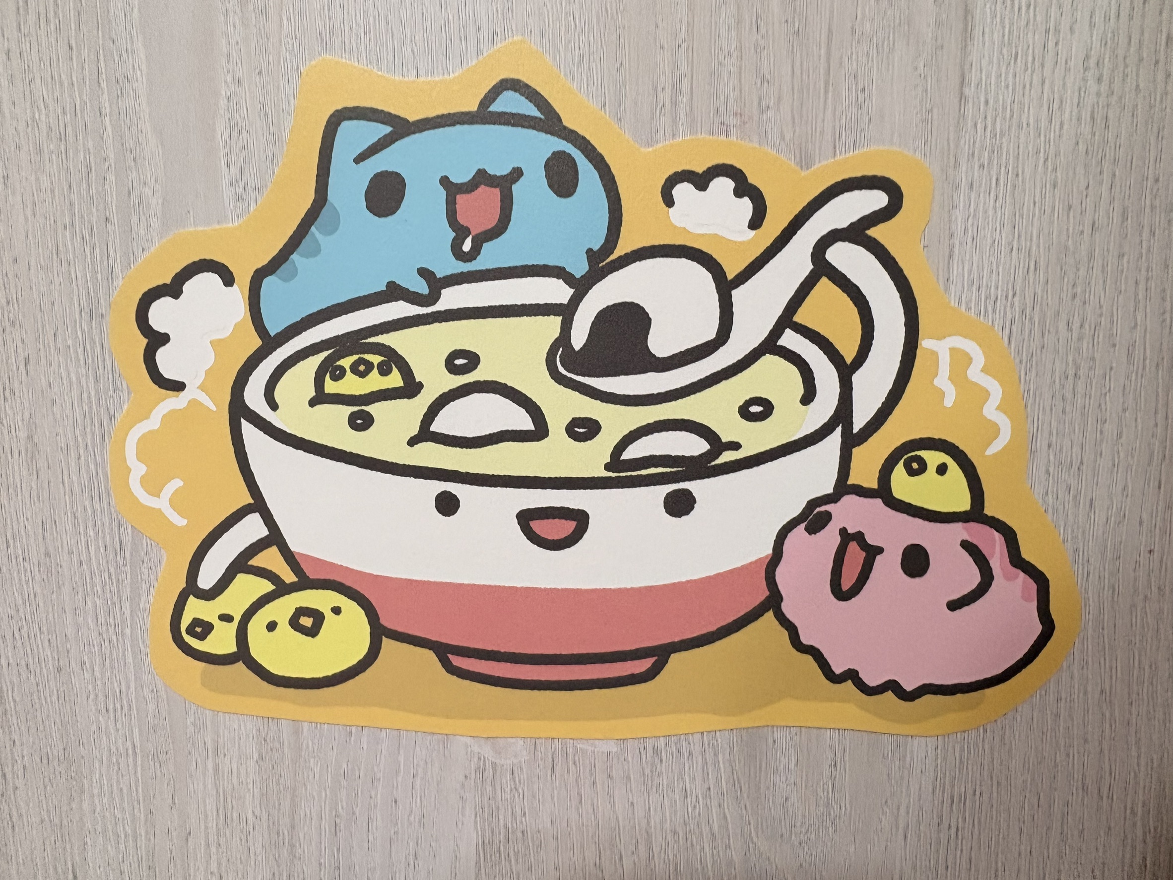 跟小均回娘家吃湯圓看玩很大.回家再煮湯圓給胖達胖公吃